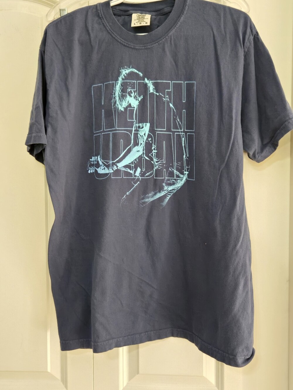 Comfort Colors Keith Urban Navy Graphic T-Shirt by Concert Tees